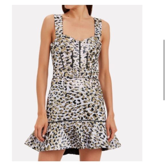 Jonathan Simkhai Lamé Jacquard Bustier Dress size 8 NWT - Picture 4 of 15